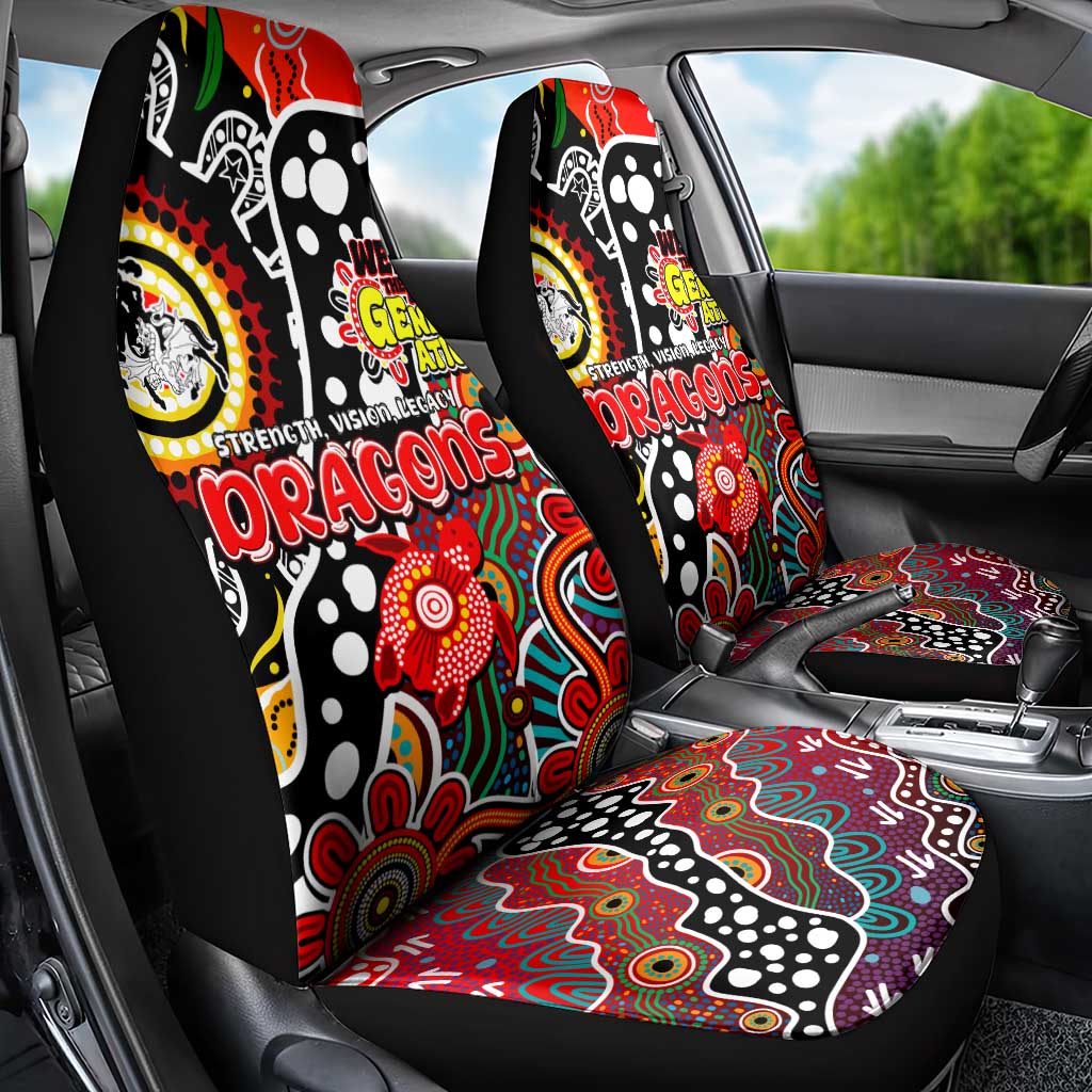 Dragons NRL Celebrating 50 Years of Naidoc Car Seat Cover NAIDOC Week 2025 Aboriginal