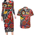 Personalised Dragons NRL Celebrating 50 Years of Naidoc Couples Matching Long Sleeve Bodycon Dress and Hawaiian Shirt NAIDOC Week 2025 Aboriginal