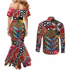Personalised Dragons NRL Celebrating 50 Years of Naidoc Couples Matching Mermaid Dress and Long Sleeve Button Shirt NAIDOC Week 2025 Aboriginal