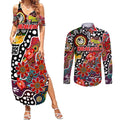Personalised Dragons NRL Celebrating 50 Years of Naidoc Couples Matching Summer Maxi Dress and Long Sleeve Button Shirt NAIDOC Week 2025 Aboriginal