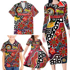 Personalised Dragons NRL Celebrating 50 Years of Naidoc Family Matching Long Sleeve Bodycon Dress and Hawaiian Shirt NAIDOC Week 2025 Aboriginal