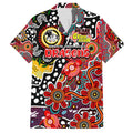 Personalised Dragons NRL Celebrating 50 Years of Naidoc Family Matching Off Shoulder Maxi Dress and Hawaiian Shirt NAIDOC Week 2025 Aboriginal