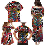 Personalised Dragons NRL Celebrating 50 Years of Naidoc Family Matching Puletasi and Hawaiian Shirt NAIDOC Week 2025 Aboriginal