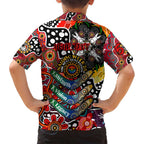 Personalised Dragons NRL Celebrating 50 Years of Naidoc Family Matching Summer Maxi Dress and Hawaiian Shirt NAIDOC Week 2025 Aboriginal