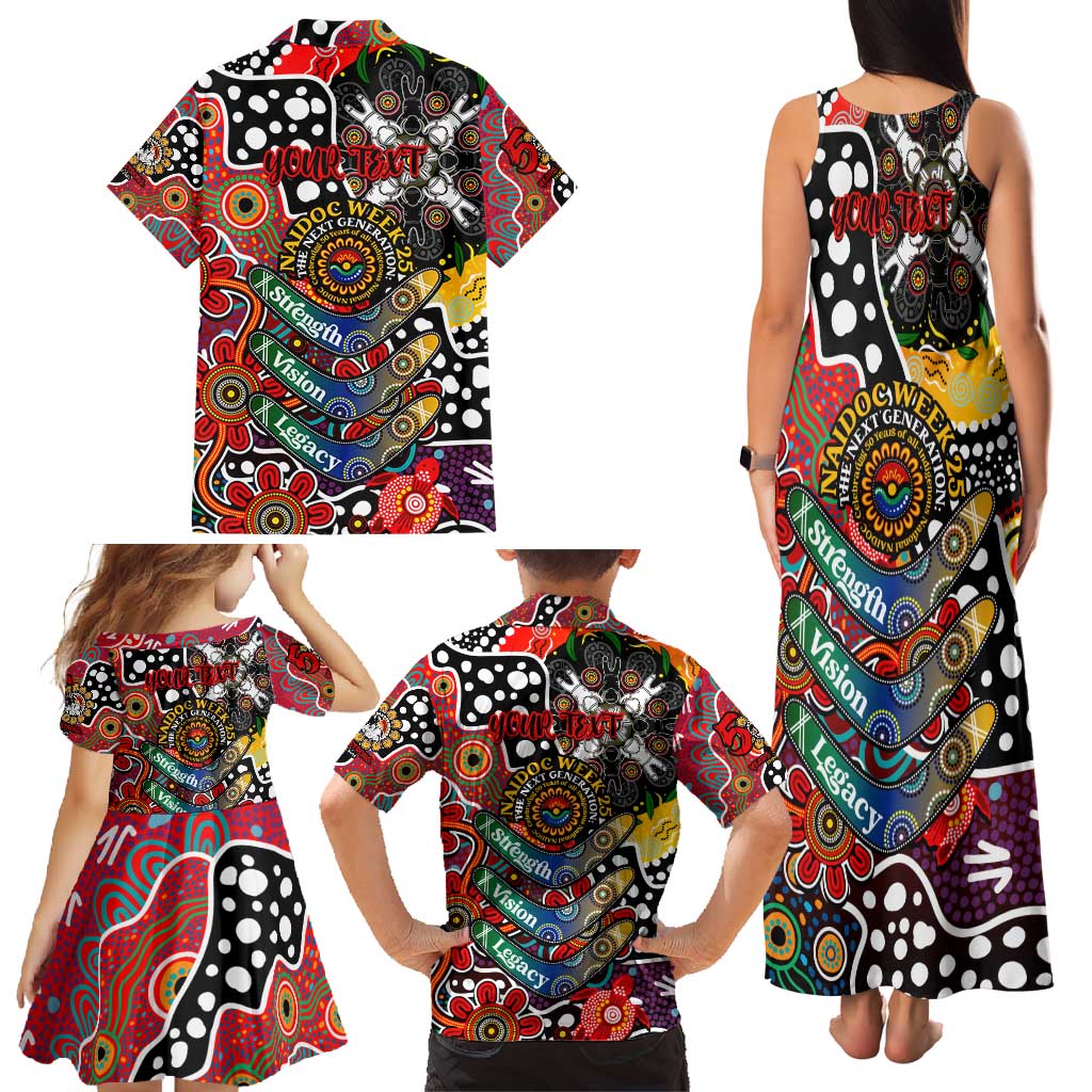 Personalised Dragons NRL Celebrating 50 Years of Naidoc Family Matching Tank Maxi Dress and Hawaiian Shirt NAIDOC Week 2025 Aboriginal