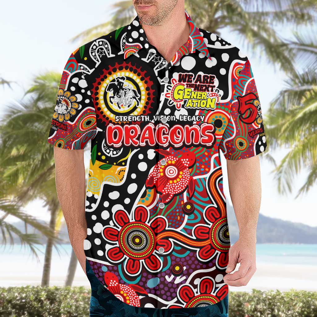 Personalised Dragons NRL Celebrating 50 Years of Naidoc Hawaiian Shirt NAIDOC Week 2025 Aboriginal