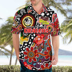 Personalised Dragons NRL Celebrating 50 Years of Naidoc Hawaiian Shirt NAIDOC Week 2025 Aboriginal