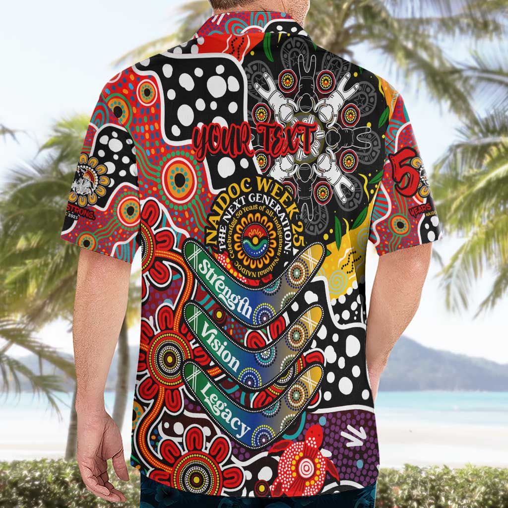 Personalised Dragons NRL Celebrating 50 Years of Naidoc Hawaiian Shirt NAIDOC Week 2025 Aboriginal