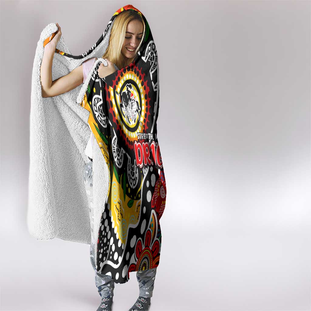 Dragons NRL Celebrating 50 Years of Naidoc Hooded Blanket NAIDOC Week 2025 Aboriginal