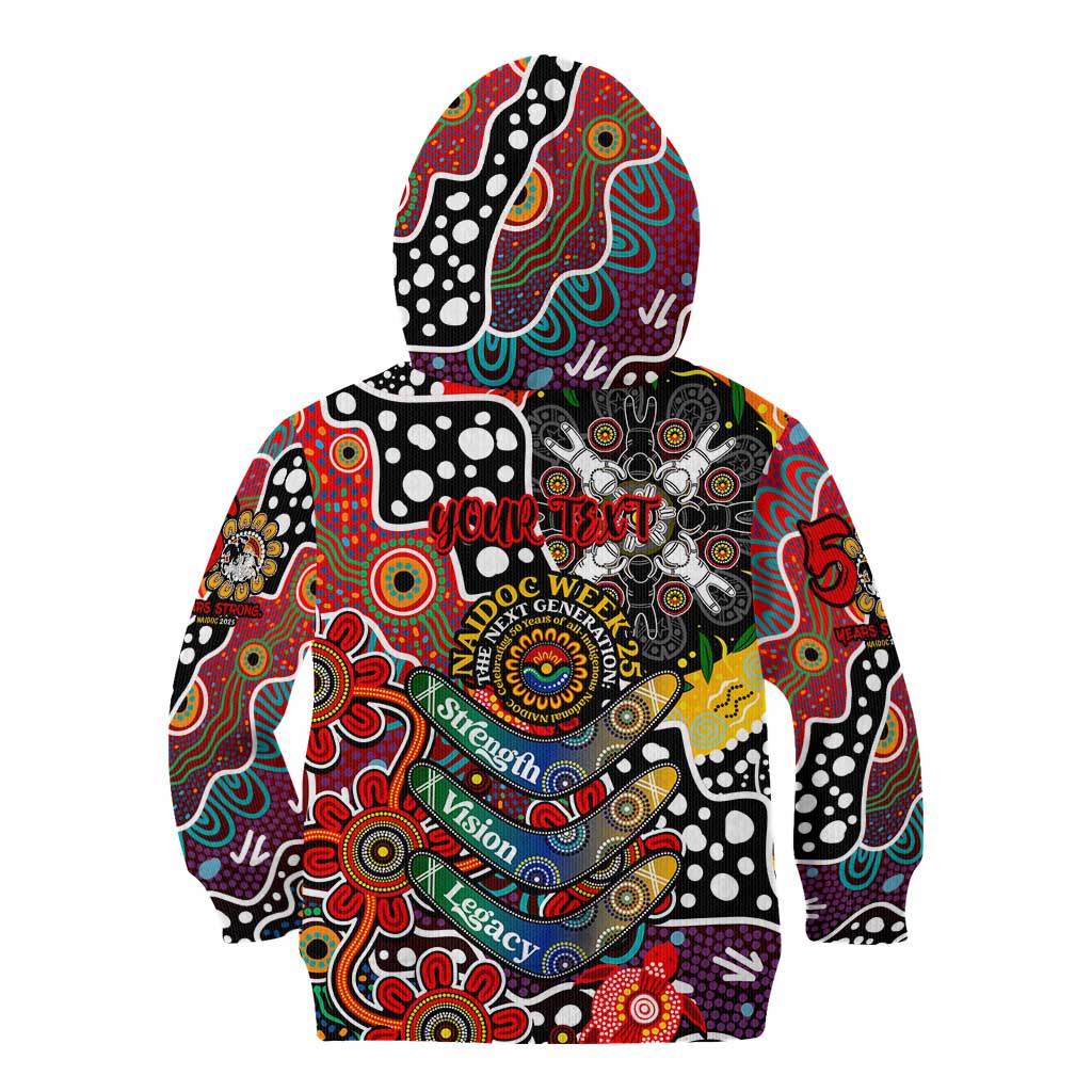 Personalised Dragons NRL Celebrating 50 Years of Naidoc Kid Hoodie NAIDOC Week 2025 Aboriginal