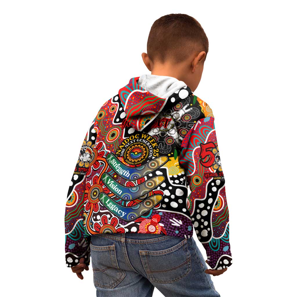 Personalised Dragons NRL Celebrating 50 Years of Naidoc Kid Hoodie NAIDOC Week 2025 Aboriginal
