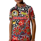 Personalised Dragons NRL Celebrating 50 Years of Naidoc Kid Polo Shirt NAIDOC Week 2025 Aboriginal