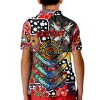 Personalised Dragons NRL Celebrating 50 Years of Naidoc Kid Polo Shirt NAIDOC Week 2025 Aboriginal