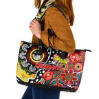 Dragons NRL Celebrating 50 Years of Naidoc Leather Tote Bag NAIDOC Week 2025 Aboriginal