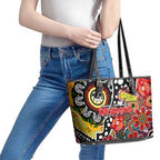 Dragons NRL Celebrating 50 Years of Naidoc Leather Tote Bag NAIDOC Week 2025 Aboriginal