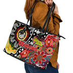 Dragons NRL Celebrating 50 Years of Naidoc Leather Tote Bag NAIDOC Week 2025 Aboriginal