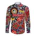 Personalised Dragons NRL Celebrating 50 Years of Naidoc Long Sleeve Button Shirt NAIDOC Week 2025 Aboriginal