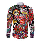 Personalised Dragons NRL Celebrating 50 Years of Naidoc Long Sleeve Button Shirt NAIDOC Week 2025 Aboriginal