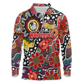 Personalised Dragons NRL Celebrating 50 Years of Naidoc Long Sleeve Polo Shirt NAIDOC Week 2025 Aboriginal
