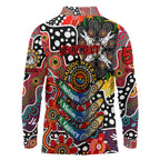 Personalised Dragons NRL Celebrating 50 Years of Naidoc Long Sleeve Polo Shirt NAIDOC Week 2025 Aboriginal