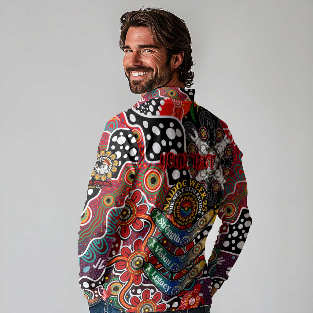 Personalised Dragons NRL Celebrating 50 Years of Naidoc Long Sleeve Polo Shirt NAIDOC Week 2025 Aboriginal