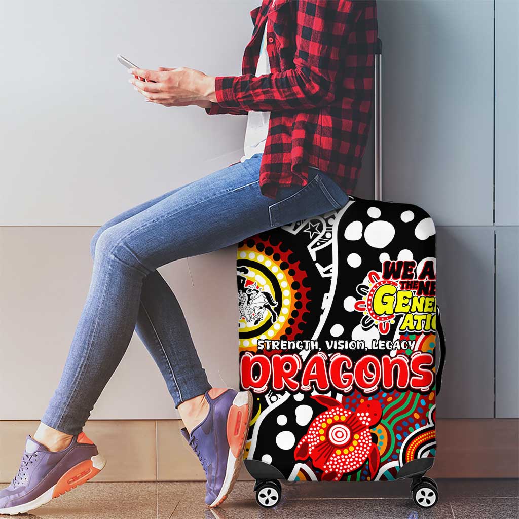 Dragons NRL Celebrating 50 Years of Naidoc Luggage Cover NAIDOC Week 2025 Aboriginal