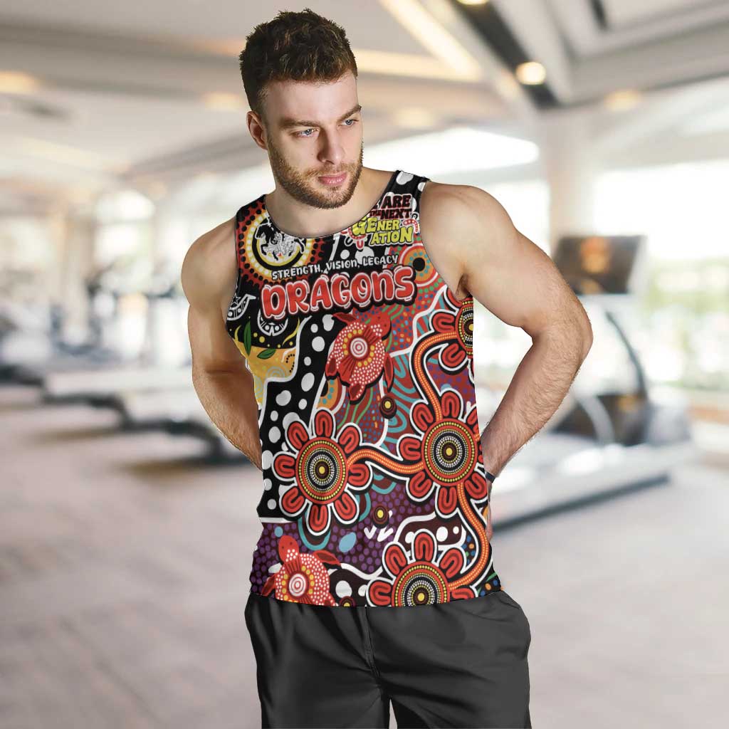 Personalised Dragons NRL Celebrating 50 Years of Naidoc Men Tank Top NAIDOC Week 2025 Aboriginal