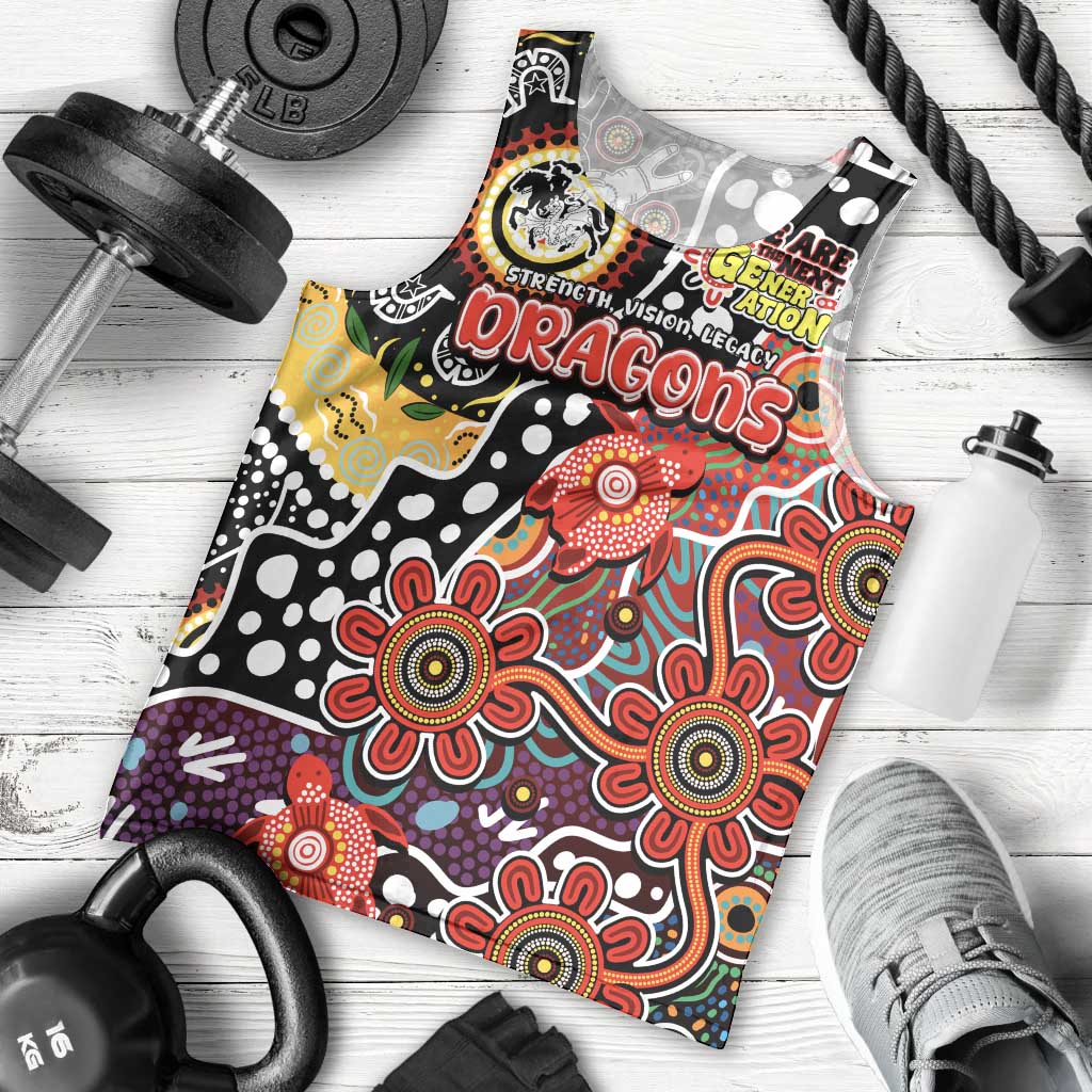 Personalised Dragons NRL Celebrating 50 Years of Naidoc Men Tank Top NAIDOC Week 2025 Aboriginal