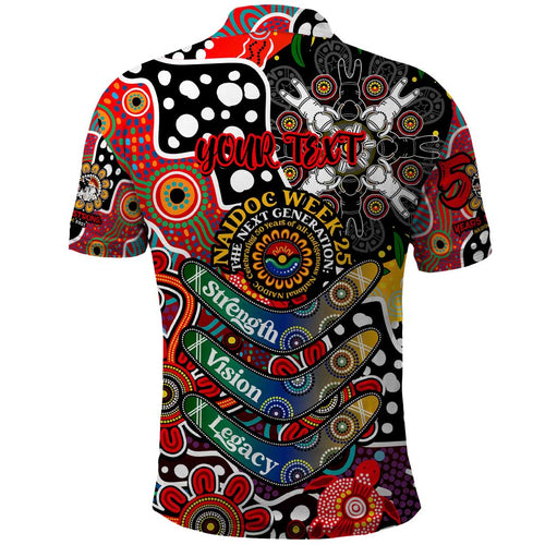 Personalised Dragons NRL Celebrating 50 Years of Naidoc Polo Shirt NAIDOC Week 2025 Aboriginal