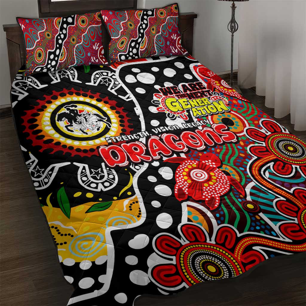 Dragons NRL Celebrating 50 Years of Naidoc Quilt Bed Set NAIDOC Week 2025 Aboriginal
