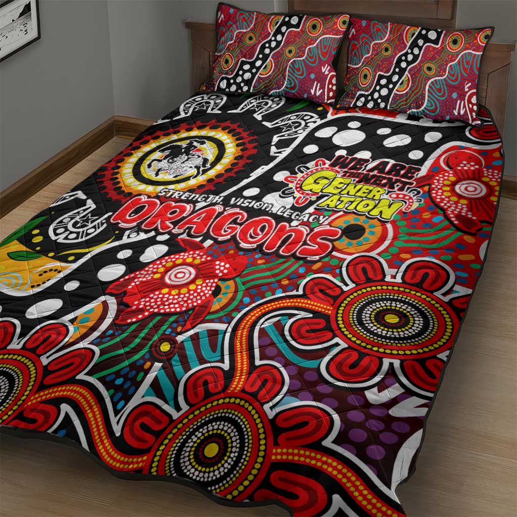 Dragons NRL Celebrating 50 Years of Naidoc Quilt Bed Set NAIDOC Week 2025 Aboriginal