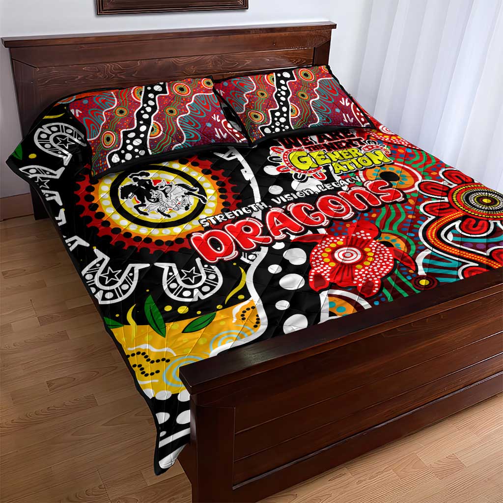 Dragons NRL Celebrating 50 Years of Naidoc Quilt Bed Set NAIDOC Week 2025 Aboriginal