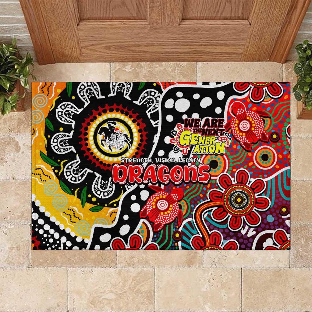 Dragons NRL Celebrating 50 Years of Naidoc Rubber Doormat NAIDOC Week 2025 Aboriginal