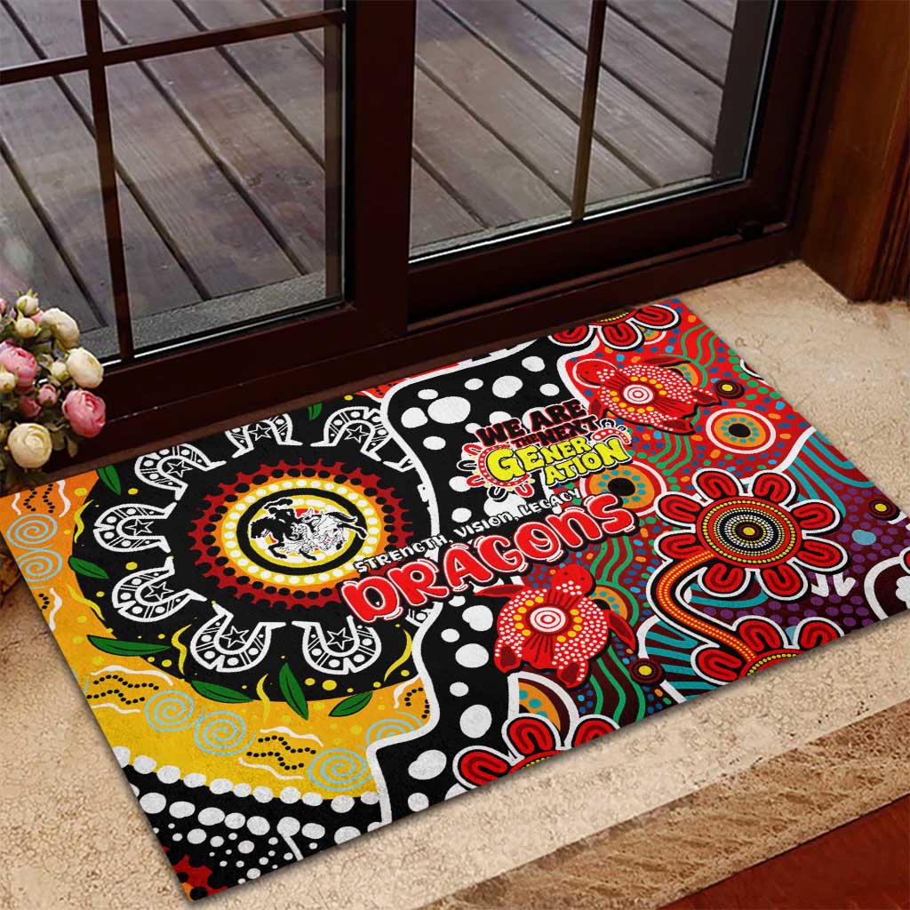 Dragons NRL Celebrating 50 Years of Naidoc Rubber Doormat NAIDOC Week 2025 Aboriginal