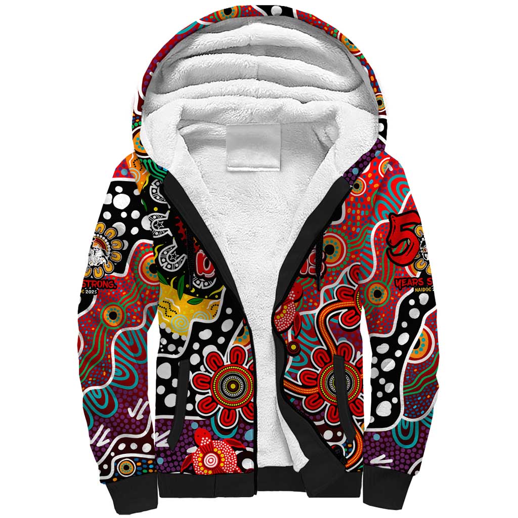Personalised Dragons NRL Celebrating 50 Years of Naidoc Sherpa Hoodie NAIDOC Week 2025 Aboriginal