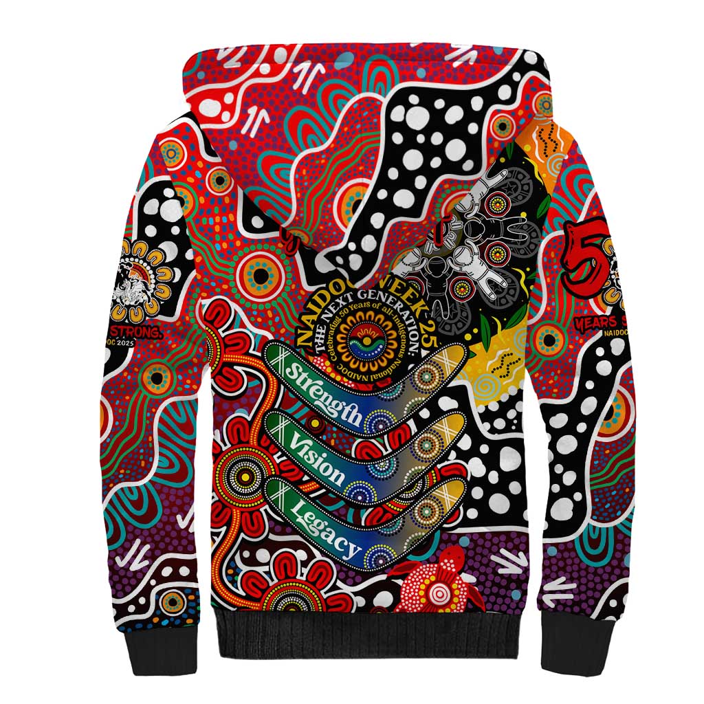 Personalised Dragons NRL Celebrating 50 Years of Naidoc Sherpa Hoodie NAIDOC Week 2025 Aboriginal