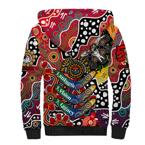 Personalised Dragons NRL Celebrating 50 Years of Naidoc Sherpa Hoodie NAIDOC Week 2025 Aboriginal