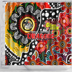 Dragons NRL Celebrating 50 Years of Naidoc Shower Curtain NAIDOC Week 2025 Aboriginal