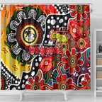 Dragons NRL Celebrating 50 Years of Naidoc Shower Curtain NAIDOC Week 2025 Aboriginal