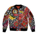 Personalised Dragons NRL Celebrating 50 Years of Naidoc Sleeve Zip Bomber Jacket NAIDOC Week 2025 Aboriginal