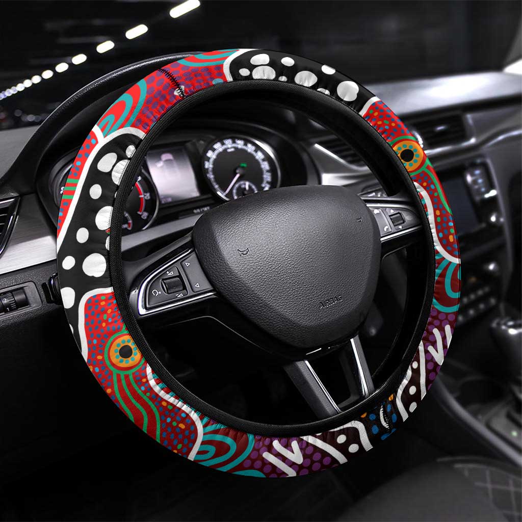 Dragons NRL Celebrating 50 Years of Naidoc Steering Wheel Cover NAIDOC Week 2025 Aboriginal