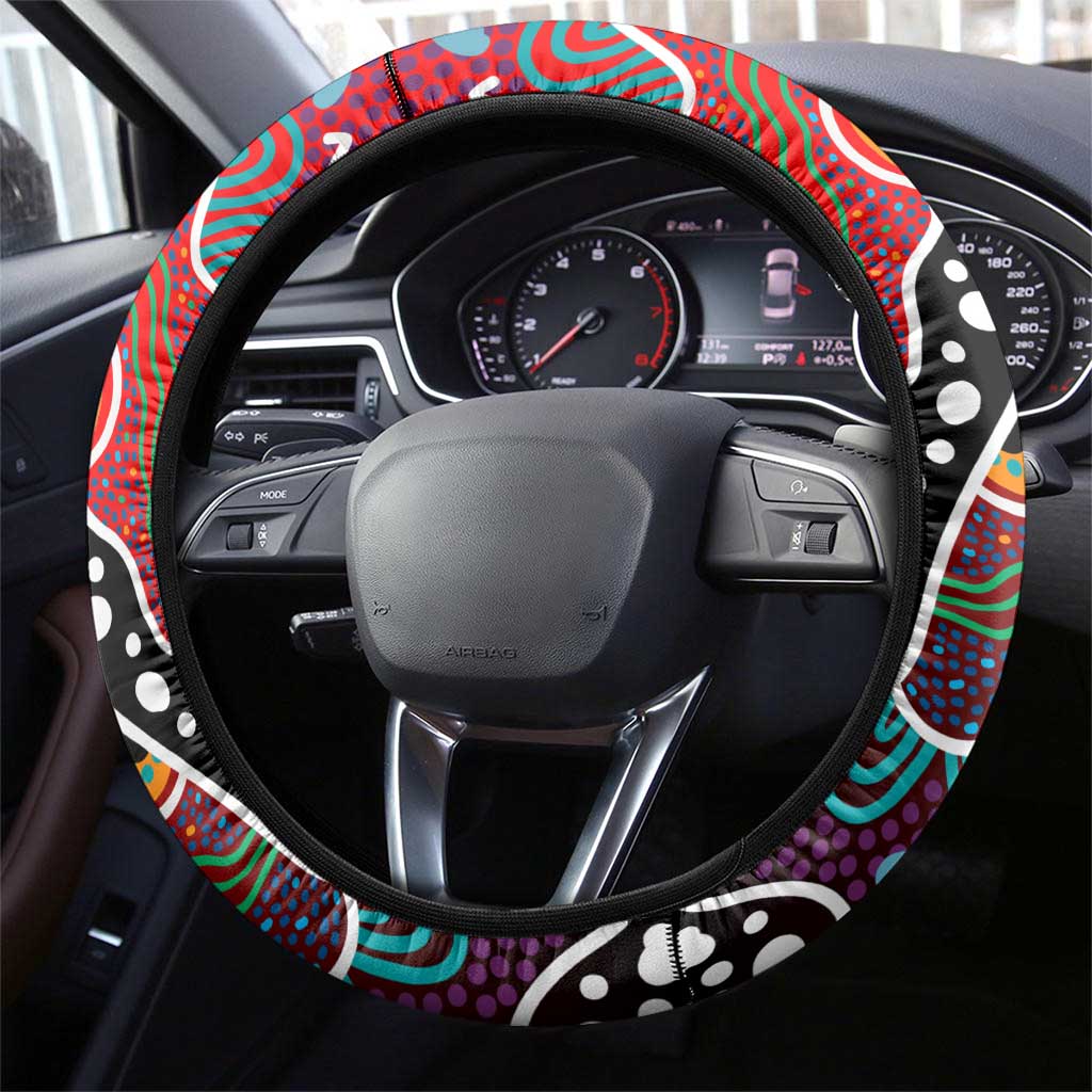 Dragons NRL Celebrating 50 Years of Naidoc Steering Wheel Cover NAIDOC Week 2025 Aboriginal