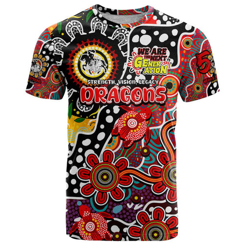 Personalised Dragons NRL Celebrating 50 Years of Naidoc T Shirt NAIDOC Week 2025 Aboriginal