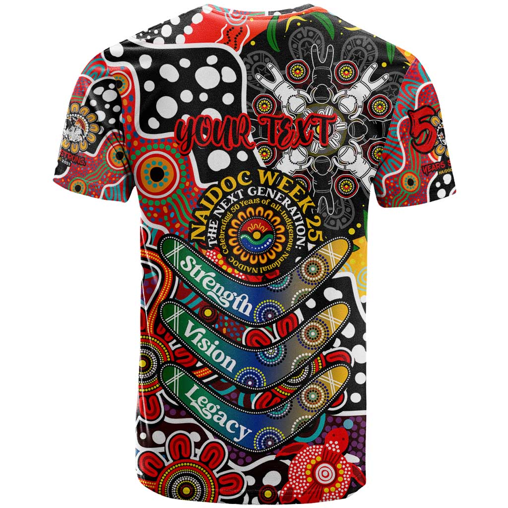 Personalised Dragons NRL Celebrating 50 Years of Naidoc T Shirt NAIDOC Week 2025 Aboriginal