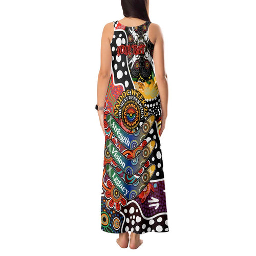 Personalised Dragons NRL Celebrating 50 Years of Naidoc Tank Maxi Dress NAIDOC Week 2025 Aboriginal