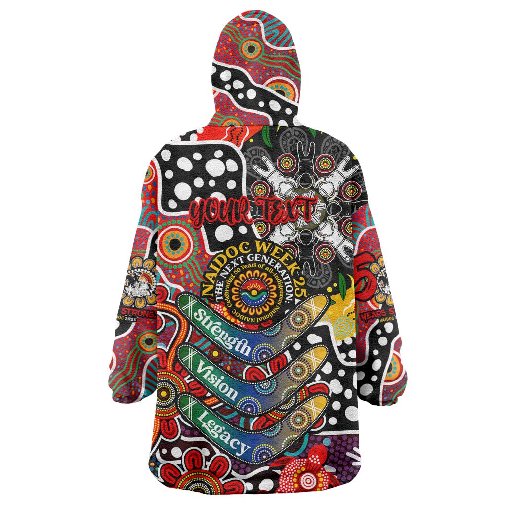Personalised Dragons NRL Celebrating 50 Years of Naidoc Wearable Blanket Hoodie NAIDOC Week 2025 Aboriginal