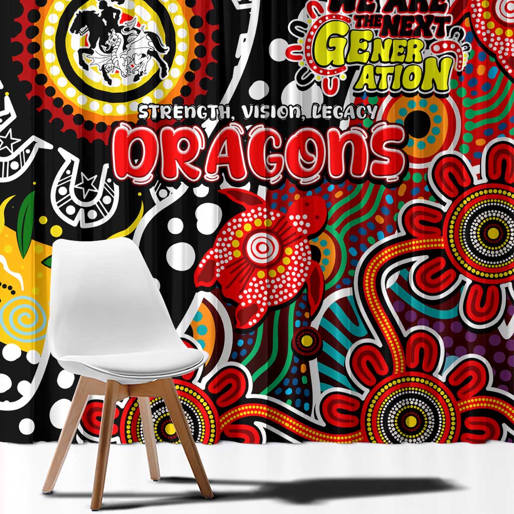 Dragons NRL Celebrating 50 Years of Naidoc Window Curtain NAIDOC Week 2025 Aboriginal