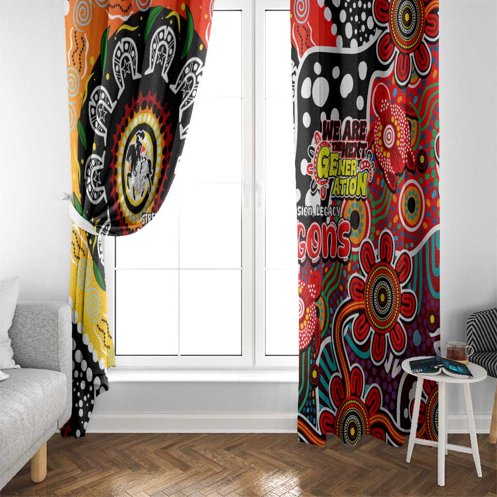Dragons NRL Celebrating 50 Years of Naidoc Window Curtain NAIDOC Week 2025 Aboriginal