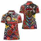 Personalised Dragons NRL Celebrating 50 Years of Naidoc Women Polo Shirt NAIDOC Week 2025 Aboriginal