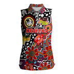 Personalised Dragons NRL Celebrating 50 Years of Naidoc Women Sleeveless Polo Shirt NAIDOC Week 2025 Aboriginal